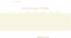 Desktop Screenshot of hadshamfarm.co.uk