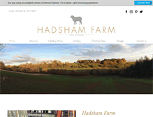 Tablet Screenshot of hadshamfarm.co.uk